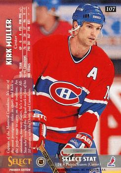 1994-95 Select #107 Kirk Muller Back