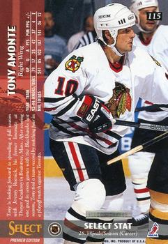 1994-95 Select #115 Tony Amonte Back