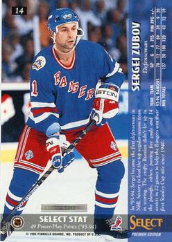 1994-95 Select #14 Sergei Zubov Back