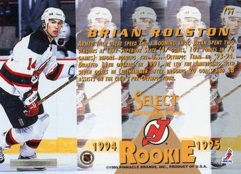 1994-95 Select #177 Brian Rolston Back