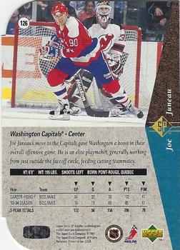 1994-95 SP - Die Cut #126 Joe Juneau Back