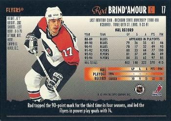 1994-95 Topps Premier #17 Rod Brind'Amour Back