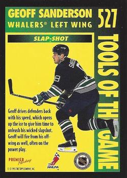 1994-95 Topps Premier #527 Geoff Sanderson Back