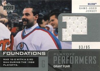 2002-03 Upper Deck Foundations - Playoff Performers Silver #P-GF Grant Fuhr Front