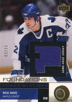 2002-03 Upper Deck Foundations - Power Stations Gold #S-RV Rick Vaive Front