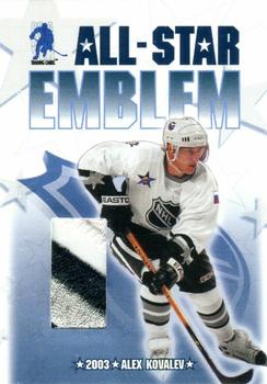 2003-04 Be a Player Memorabilia - All-Star Emblems #ASE-7 Alex Kovalev Front