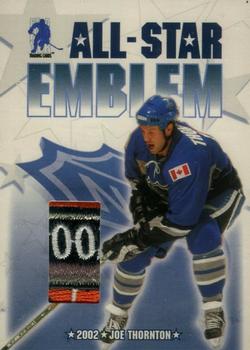 2003-04 Be a Player Memorabilia - All-Star Emblems #ASE-10 Joe Thornton Front