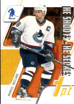 2003-04 Be a Player Memorabilia - He Shoots-He Scores Points #NNO Markus Naslund Front