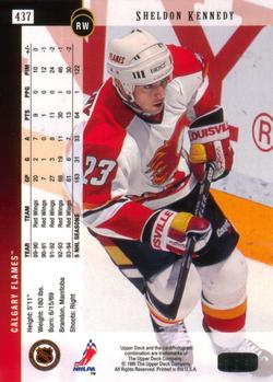 1994-95 Upper Deck #437 Sheldon Kennedy Back