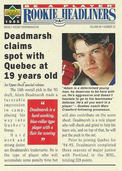 1994-95 Upper Deck Be a Player #R165 Adam Deadmarsh Front