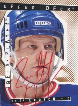 1994-95 Upper Deck Be a Player - Autographs #46 Brian Leetch Front