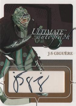 2003-04 Be a Player Ultimate Memorabilia - Gold #72 Jean-Sebastien Giguere Front