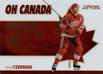 2003-04 In The Game Action - Oh Canada #OC-3 Steve Yzerman Front