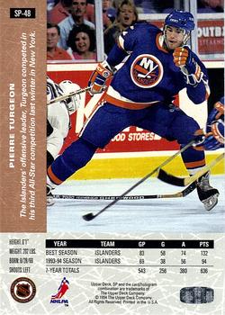 1994-95 Upper Deck - SP #SP-48 Pierre Turgeon Back