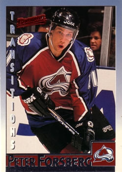 1995-96 Bowman #85 Peter Forsberg Front