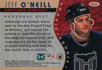 1995-96 Bowman - Bowman's Best #BB26 Jeff O'Neill Back