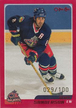 2003-04 O-Pee-Chee - Red #185 Geoff Sanderson  Front