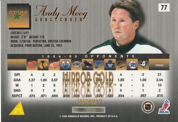 1995-96 Select Certified - Mirror Gold #77 Andy Moog Back