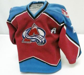 2003-04 Pacific Heads Up - Mini Sweaters #4 Peter Forsberg Front