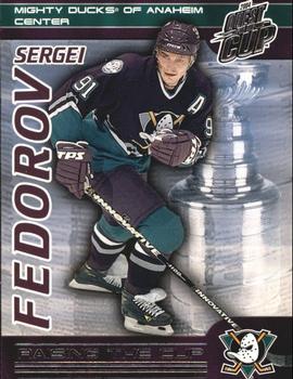 2003-04 Pacific Quest for the Cup - Raising the Cup #1 Sergei Fedorov Front