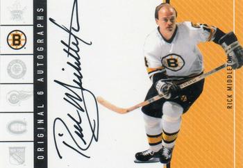 2003-04 Parkhurst Original Six Boston - Autographs #OS-RM Rick Middleton Front