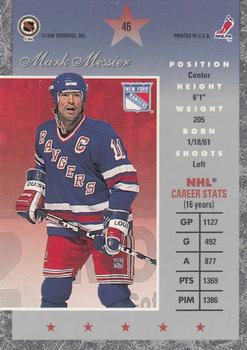 1995-96 Donruss Elite #46 Mark Messier Back