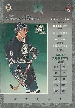 1995-96 Donruss Elite #73 Teemu Selanne Back