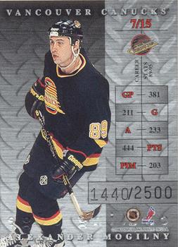 1995-96 Donruss Elite - Cutting Edge #7 Alexander Mogilny Back