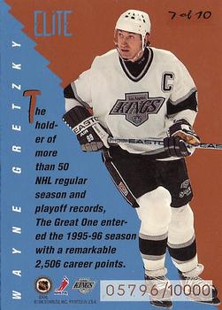 1995-96 Donruss - Elite Inserts #7 Wayne Gretzky Back