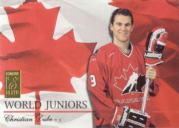 1995-96 Donruss Elite - World Juniors #13 Christian Dube Front