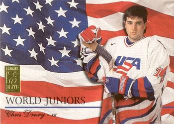 1995-96 Donruss Elite - World Juniors #34 Chris Drury Front