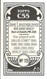 2003-04 Topps C55 - Minis #125 Jamie Langenbrunner Back