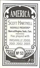 2003-04 Topps C55 - Minis America Back #53 Scott Hartnell Back