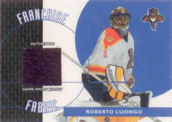 2003-04 Topps Traded & Rookies - Franchise Fabrics #FF-RL Roberto Luongo Front