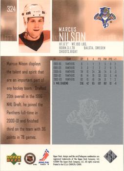 2003-04 Upper Deck - UD Exclusives Canadian #324 Marcus Nilson Back