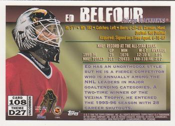 1995-96 Finest #108 Ed Belfour Back