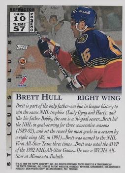 1995-96 Finest - Refractors #10 Brett Hull Back