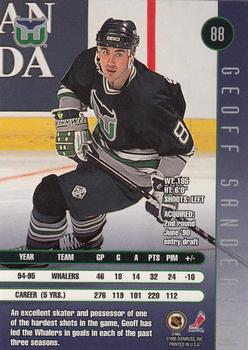 1995-96 Leaf #88 Geoff Sanderson Back