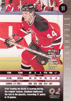 1995-96 Leaf #91 Stephane Richer Back