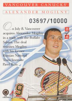 1995-96 Leaf - Freeze Frame #8 Alexander Mogilny Back