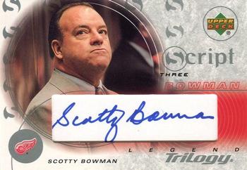 2003-04 Upper Deck Trilogy - Scripts #S3-SB Scotty Bowman Front
