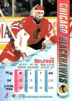 1995-96 Metal #23 Ed Belfour Back