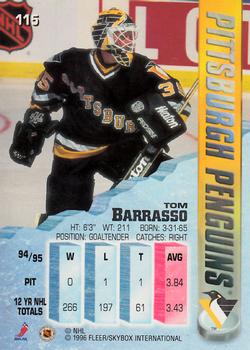 1995-96 Metal #115 Tom Barrasso Back