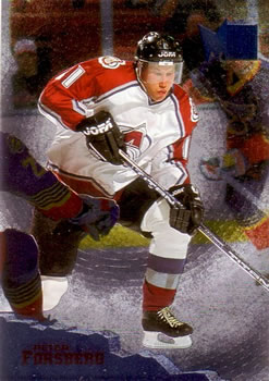 1995-96 Metal #32 Peter Forsberg Front