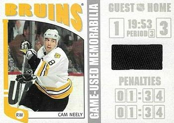 2004-05 In The Game Franchises US East - Game-Used Memorabilia #ESM-08 Cam Neely Front
