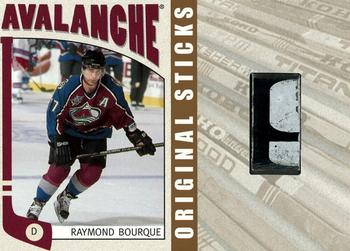 2004-05 In The Game Franchises US West - Original Sticks Gold #WOS-08 Ray Bourque Front