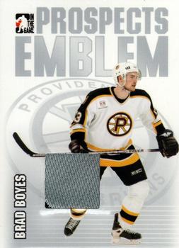 2004-05 In The Game Heroes and Prospects - Emblems Silver #GUE-15 Brad Boyes Front