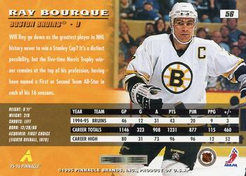 1995-96 Pinnacle #56 Ray Bourque Back