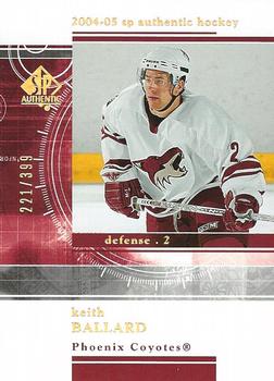 2004-05 SP Authentic - Rookie Redemptions #RR38 Keith Ballard Front