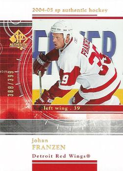 2004-05 SP Authentic - Rookie Redemptions #RR48 Johan Franzen Front